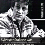 How many times was Sylvester Stallone expelled from school?