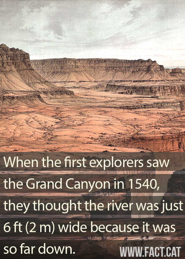 » When the Grand Canyon was first discovered