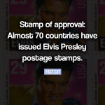 How many countries featured Elvis on postage stamps?